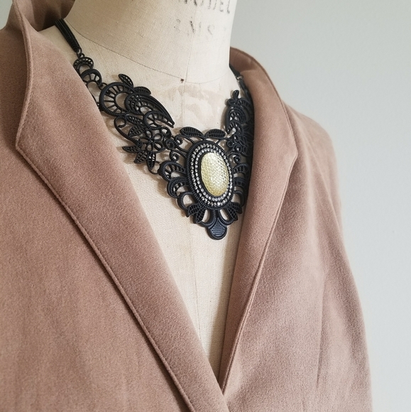 NWT JM Collection suede jacket in camel color - Picture 4 of 10